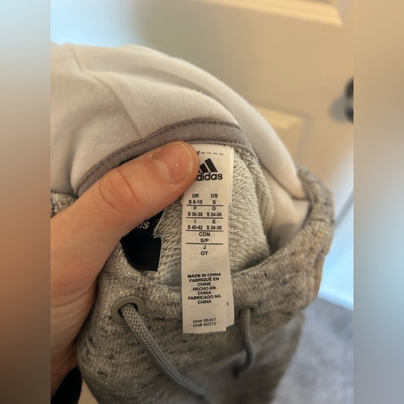 Adidas Cozy Gray Hoodie - Picture 7 of 7